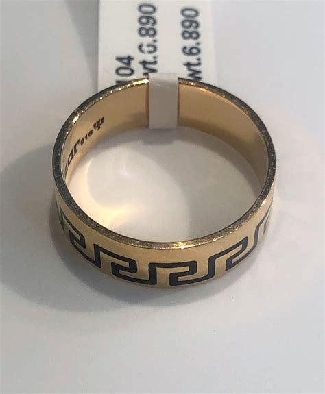 versace wedding band ring|versace ring size.